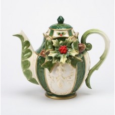 The Holiday Aisle Emerald Holday Ceramic Teapot THDA1791